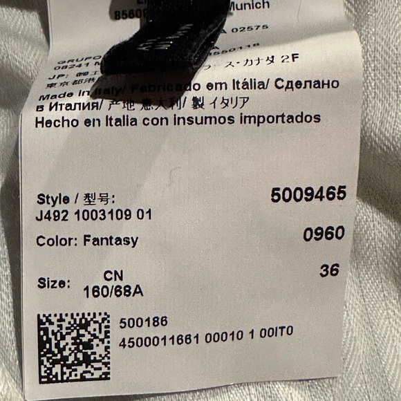 ESCADA SPORT teal green, blue print jean, size 36 EU - Picture 12 of 14